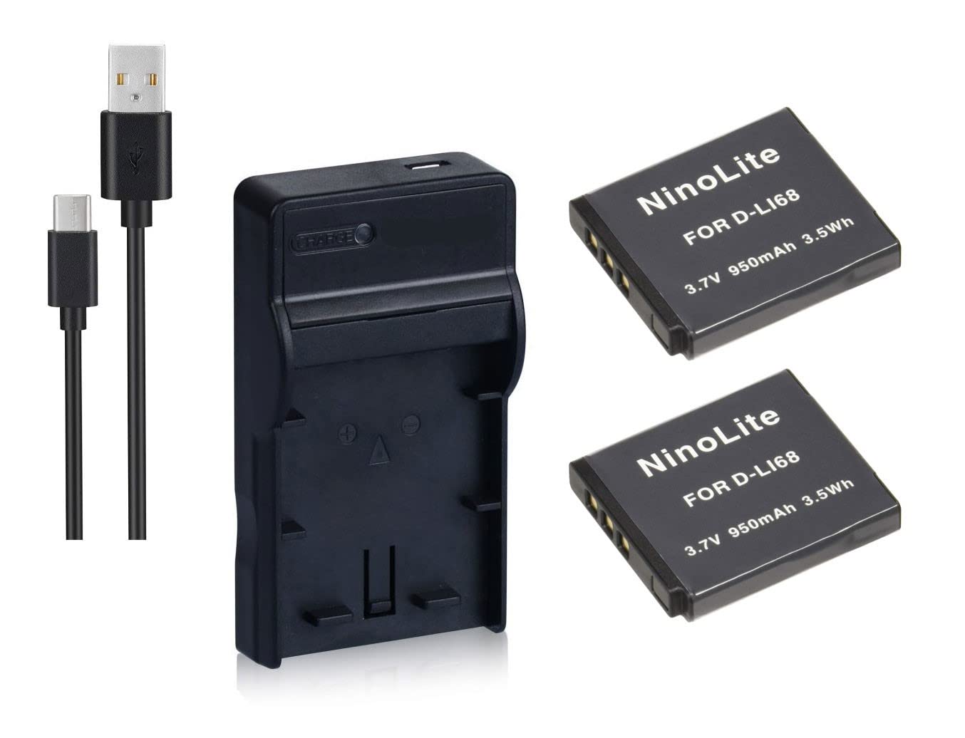 Amazon | プラチナムロット バッテリー2個 + D30 USB充電器 セット